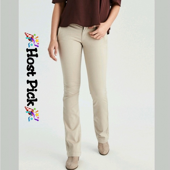 Pants - ❤ 4 for $25 ❤ #58 Work Slim Flare Pants Khaki 27 
